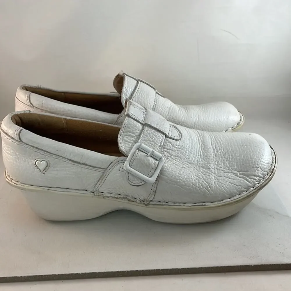 Nurse Mates Gelsey Pillow Top White Shoes 8.5